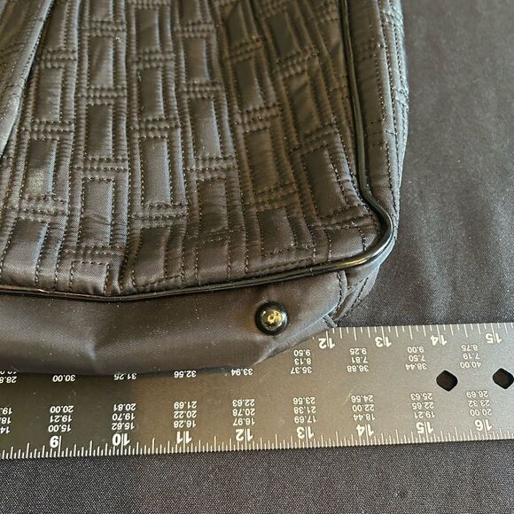 Vera Bradley Black Quilted Tote Bag - Picture 4 of 10